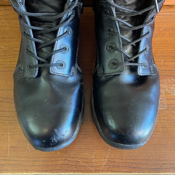 IRON AGE Men's Size 11 W Wide Black Leather Steel Toe Safety Work Boots IA5150 - Picture 11 of 11